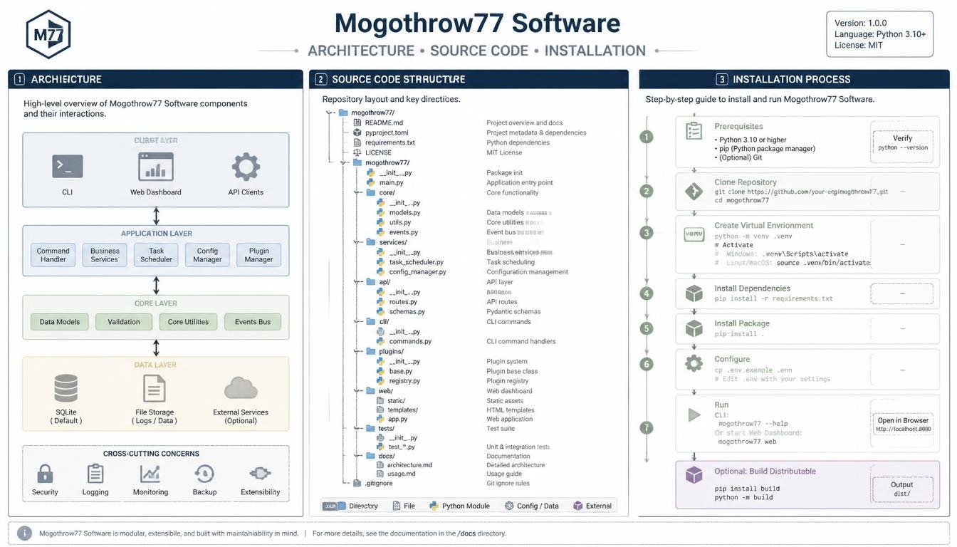 Mogothrow77 Software